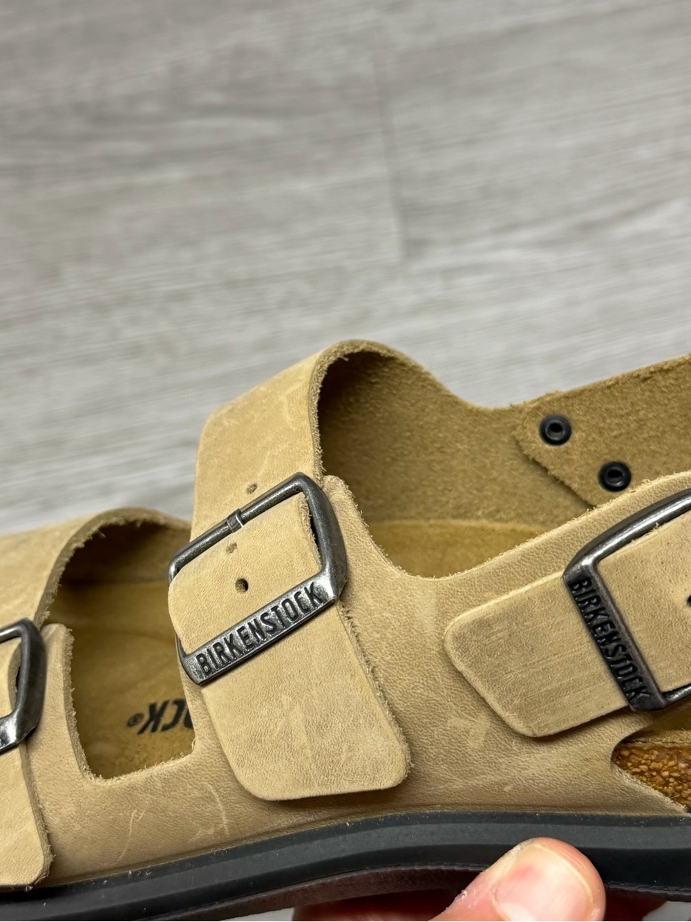 Birkenstock Milano Crosstown Oiled Leather Habana Sandals Sz 7 Mens 9 Women’s 40 - Picture 10 of 13